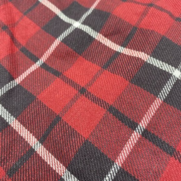 Pottery Barn Danielle Landon Plaid Christmas Holiday Xmas Stocking Red Black - Picture 3 of 12
